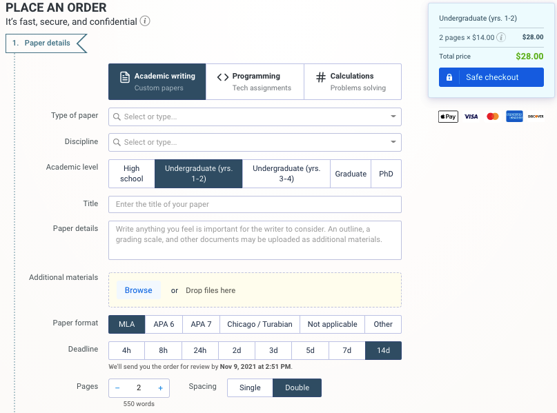 domyessay.net ordering process