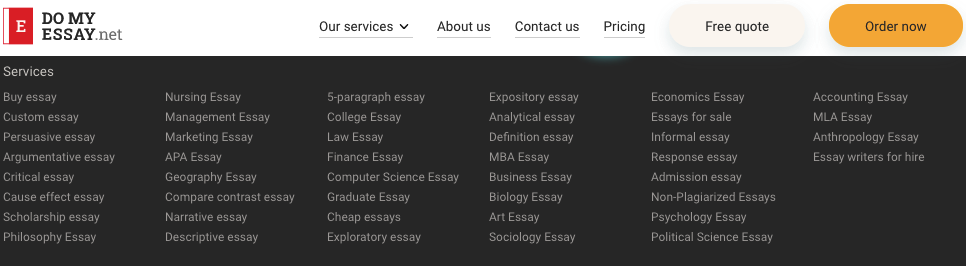 domyessay.net services