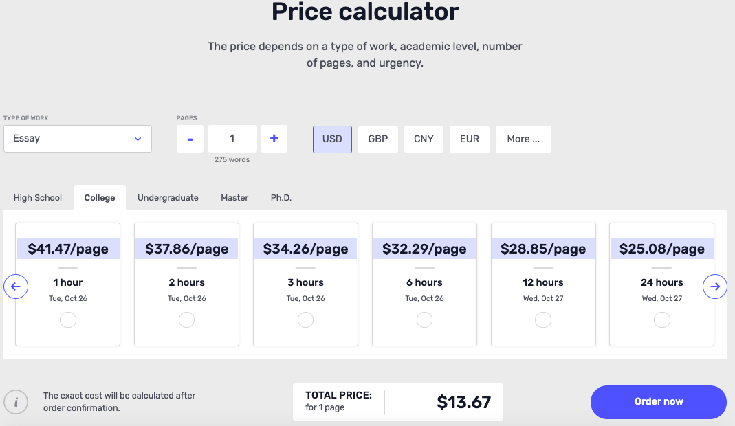 price of essaywriter.org