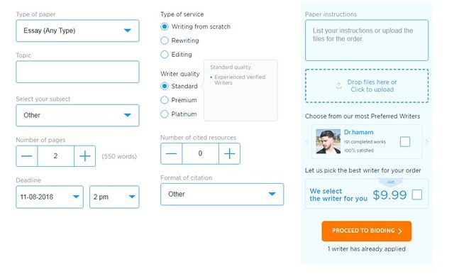 PapersOwl Ordering Process