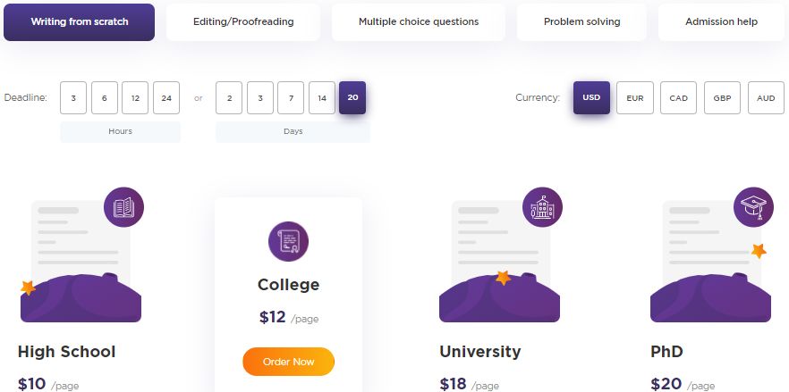 PaperHelp pricing