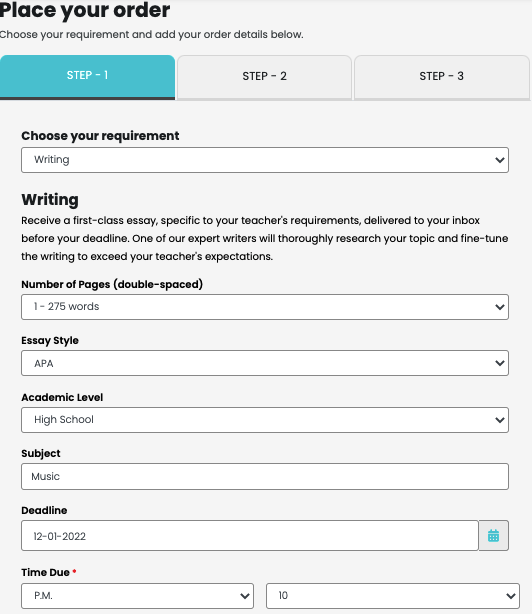 myessaywriter ordering process