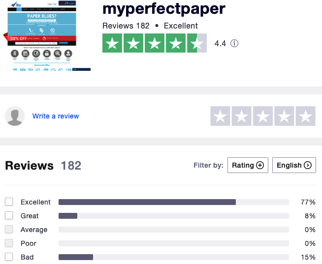 myperfectpaper trustpilot reviews