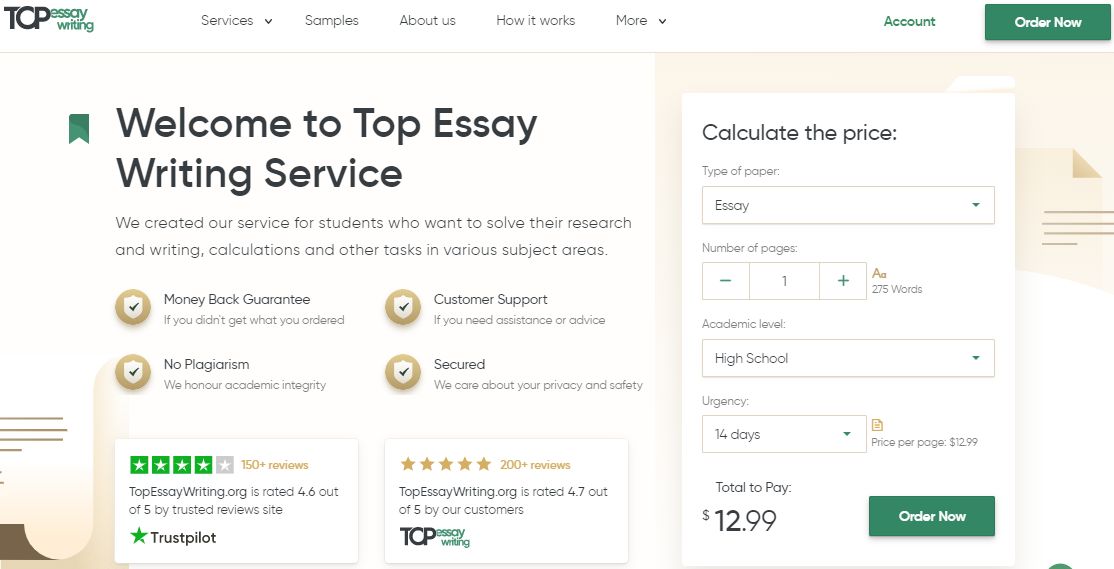 TopEssayWriting.com review