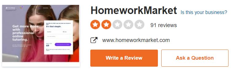 HomeworkMarket reviews