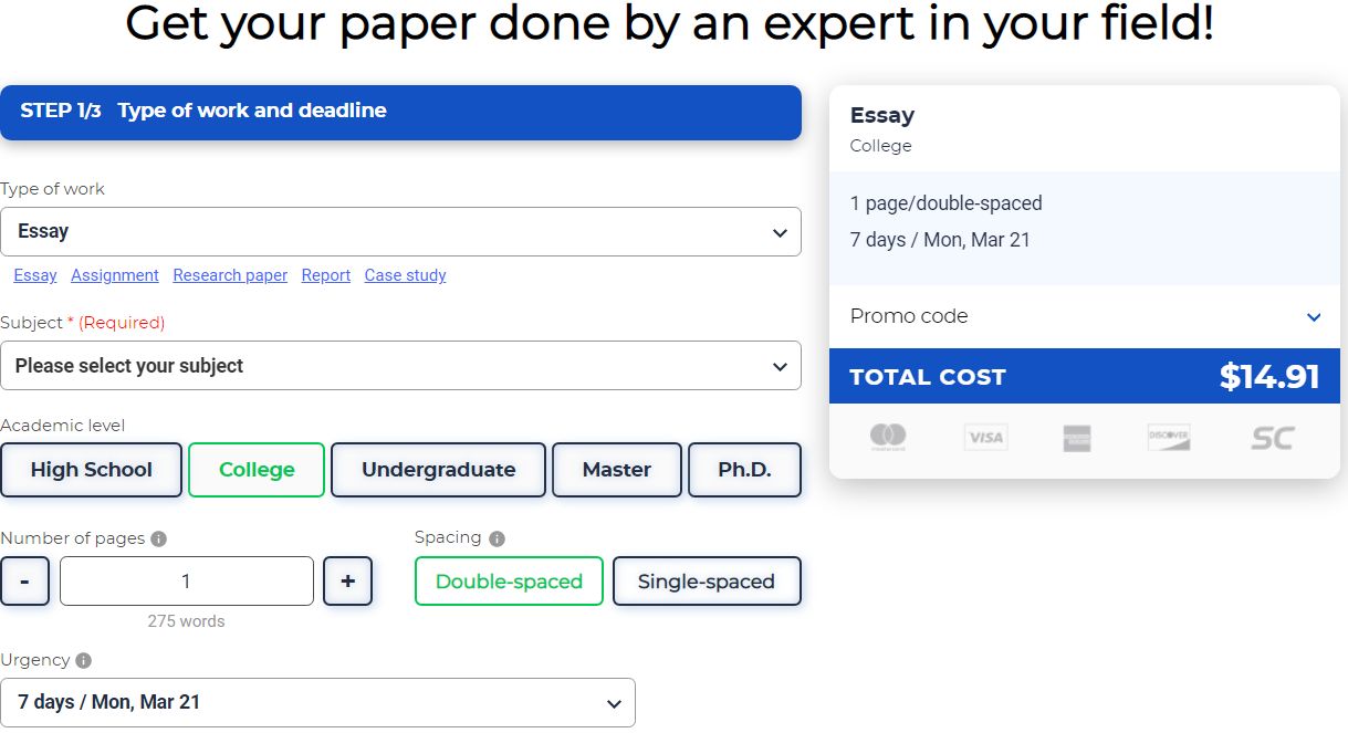 samedayessay.com ordering process