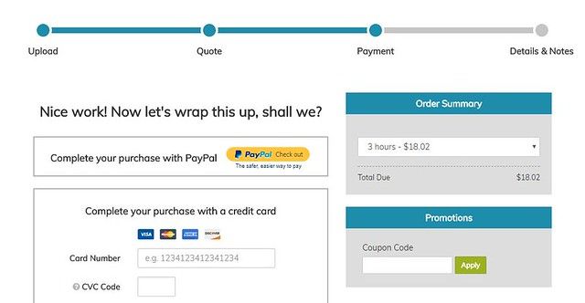 Kibin ordering process 2